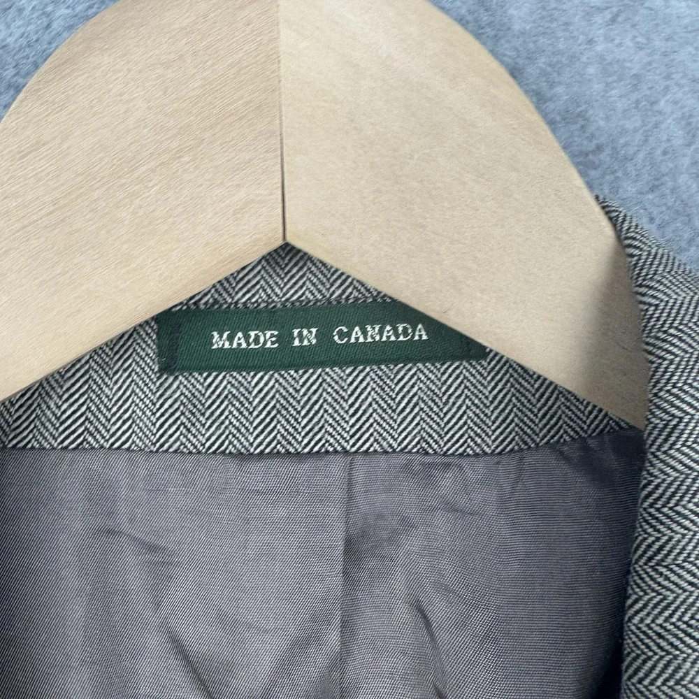 Lauren Ralph Lauren Blazer Mens 42R Brown Herringbone Silk Wool Sport Coat
